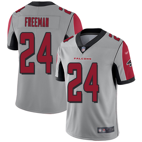 Atlanta Falcons Limited Silver Men Devonta Freeman Jersey NFL Football #24 Inverted Legend->women nfl jersey->Women Jersey